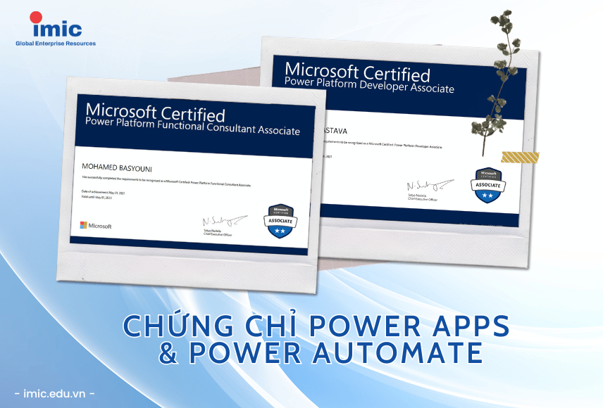 Chứng chỉ Power Apps & Power Automate